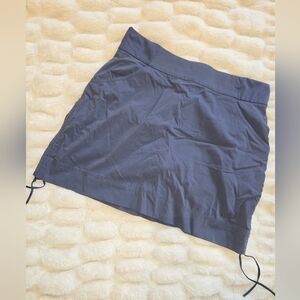 Columbia All Seasons Hiking Skort [Medium] Blue Ruched Pocket Skirt
